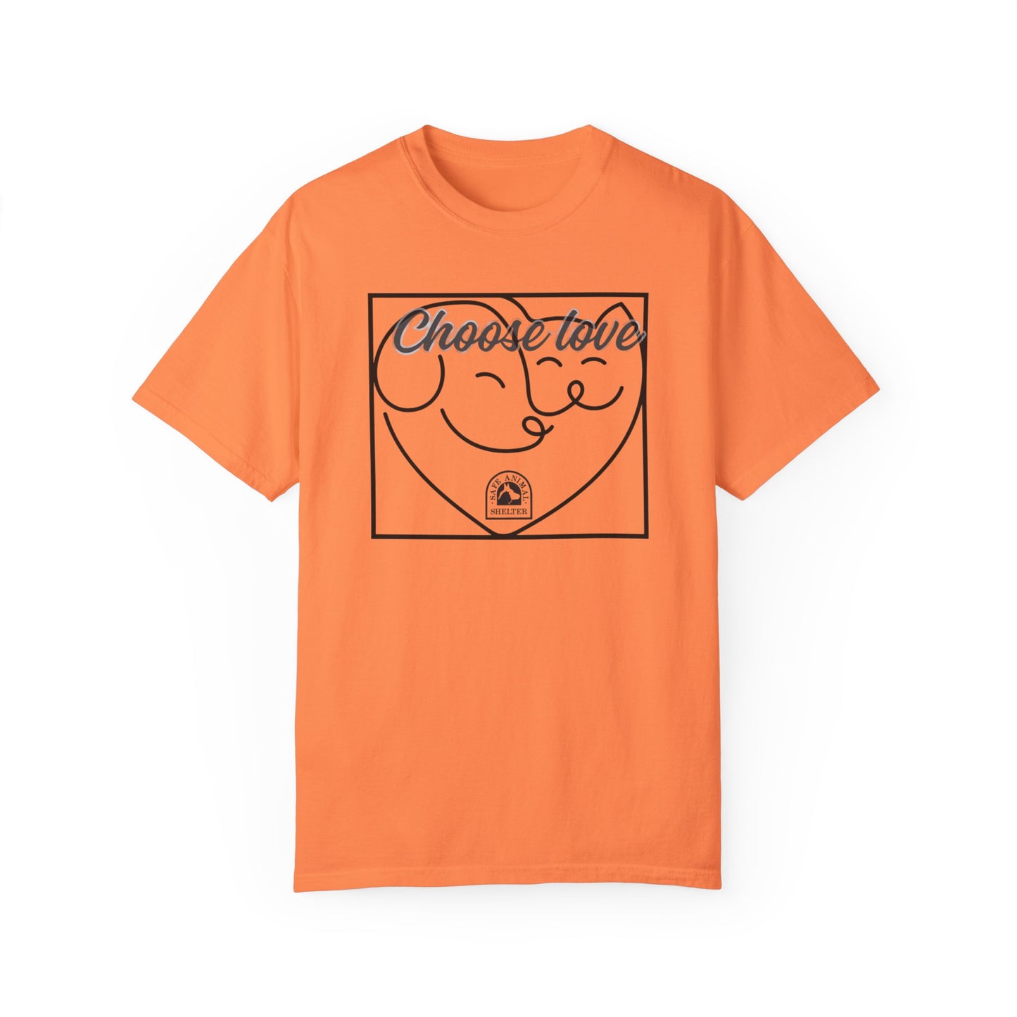 Choose Love Unisex Garment-Dyed T-shirt