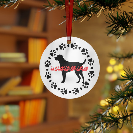 Rescue Dog Metal Ornaments