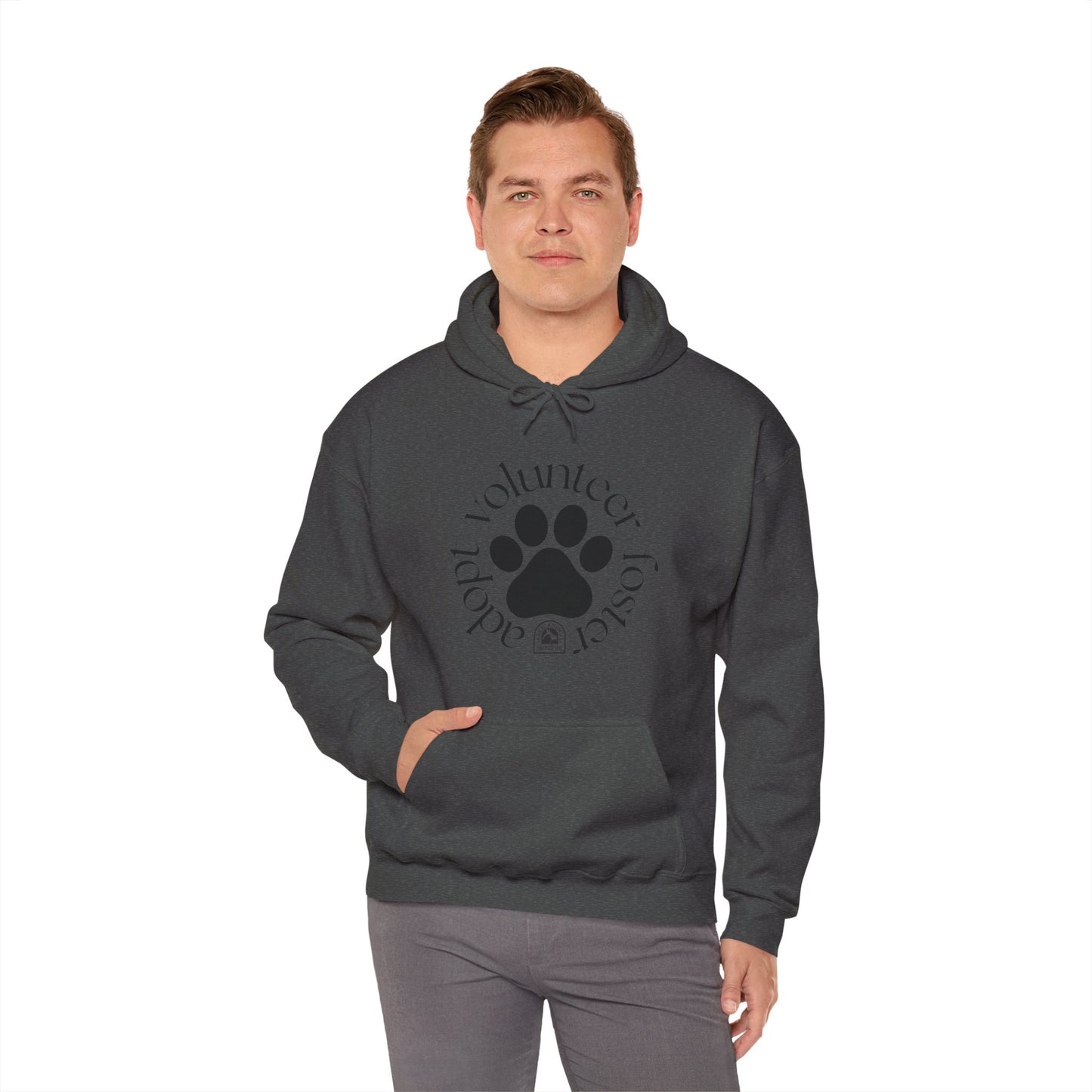 Volunteer, foster, adopt Unisex Heavy Blend™ Hooded Sweatshirt