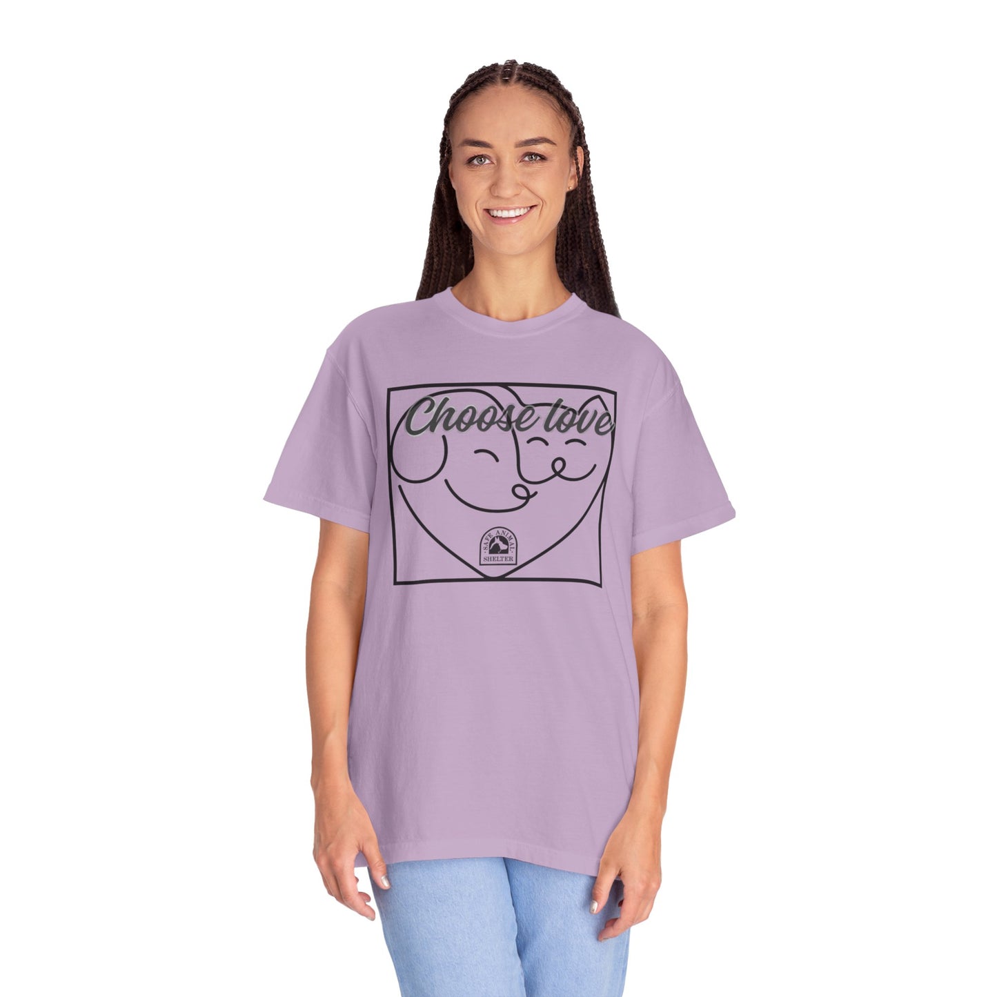 Choose Love Unisex Garment-Dyed T-shirt