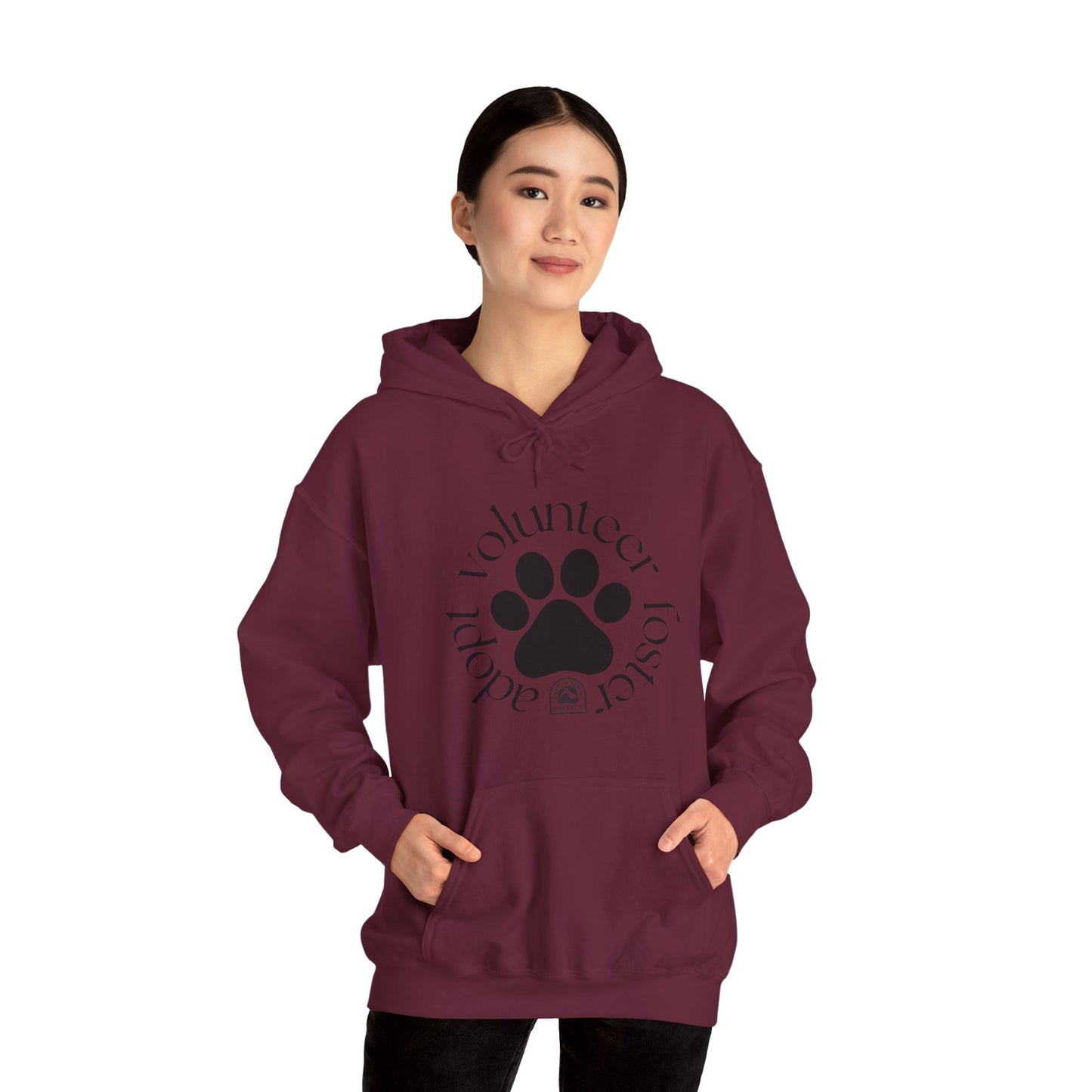 Volunteer, foster, adopt Unisex Heavy Blend™ Hooded Sweatshirt