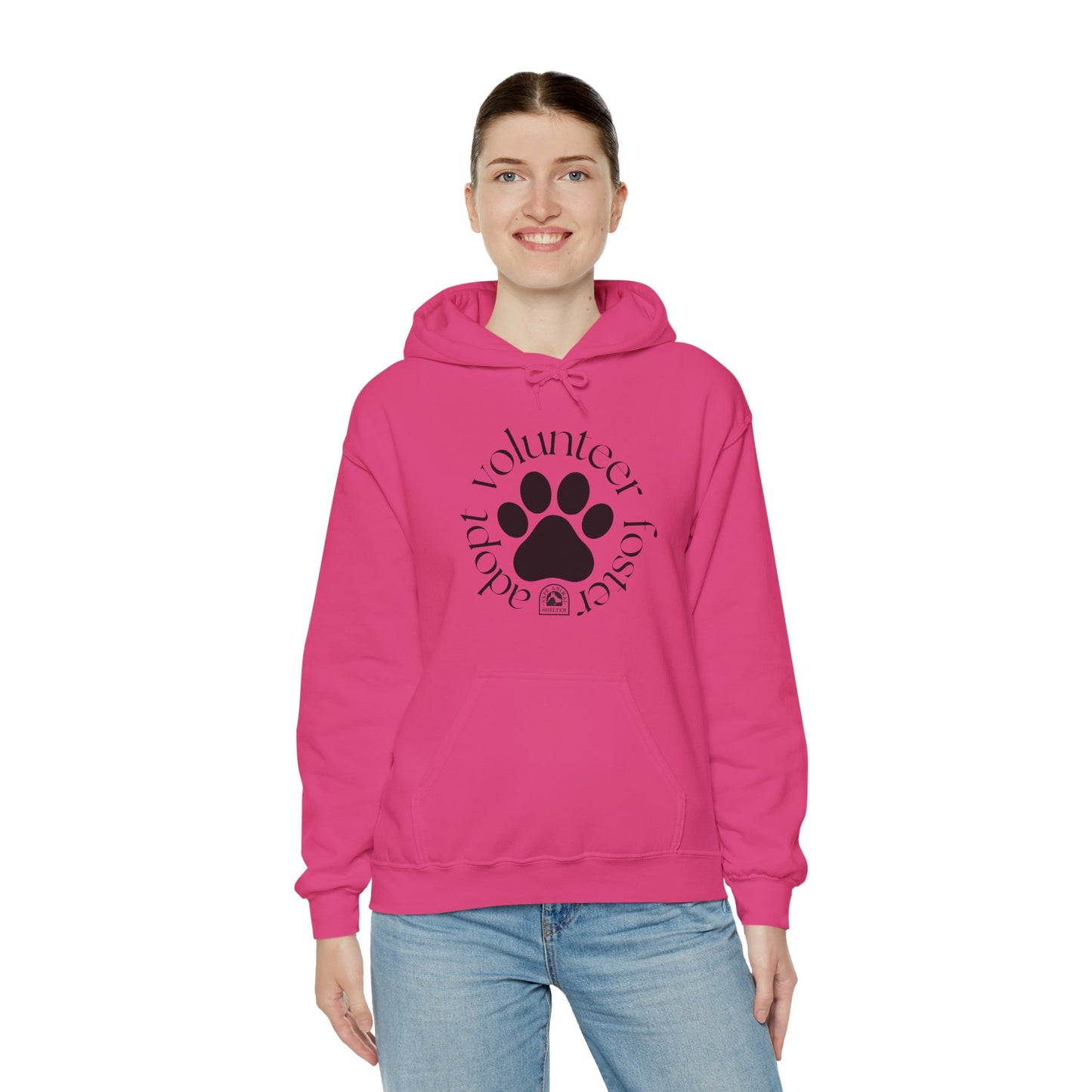 Volunteer, foster, adopt Unisex Heavy Blend™ Hooded Sweatshirt