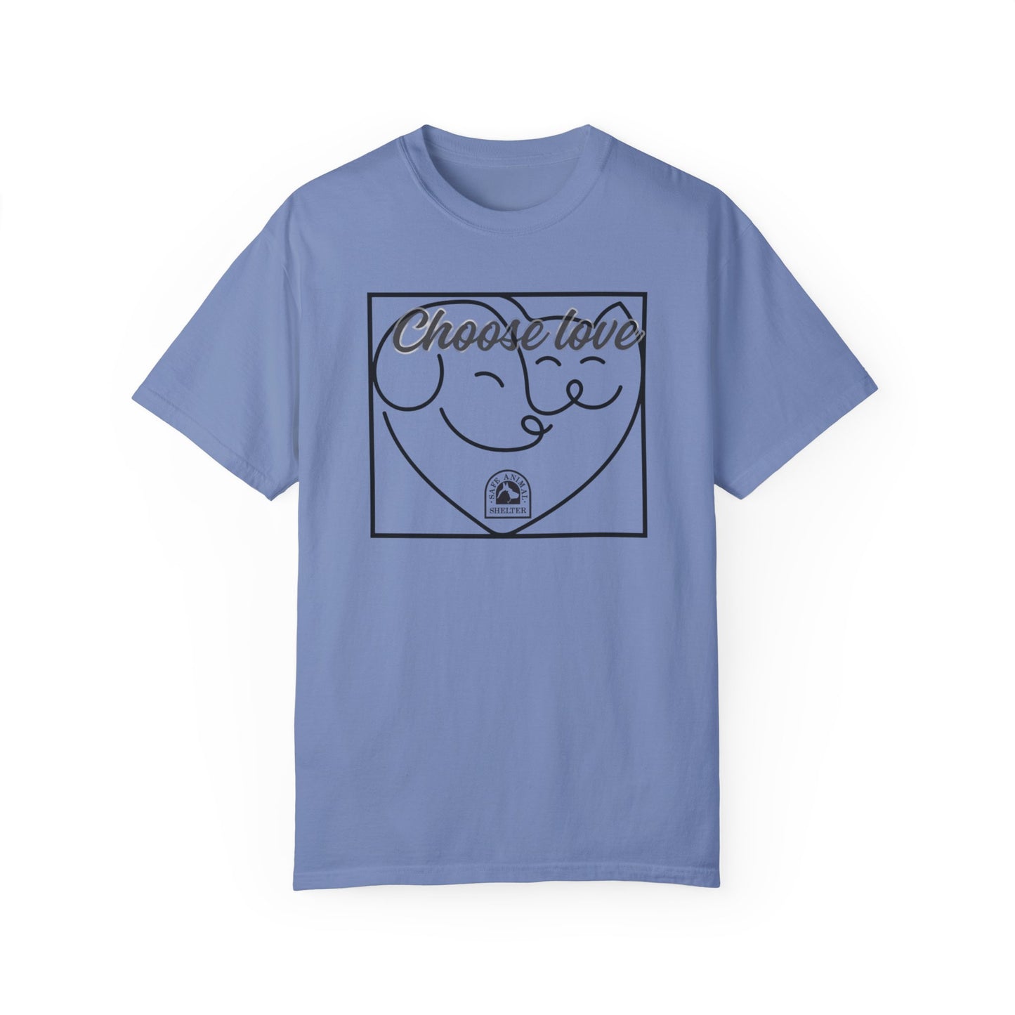 Choose Love Unisex Garment-Dyed T-shirt