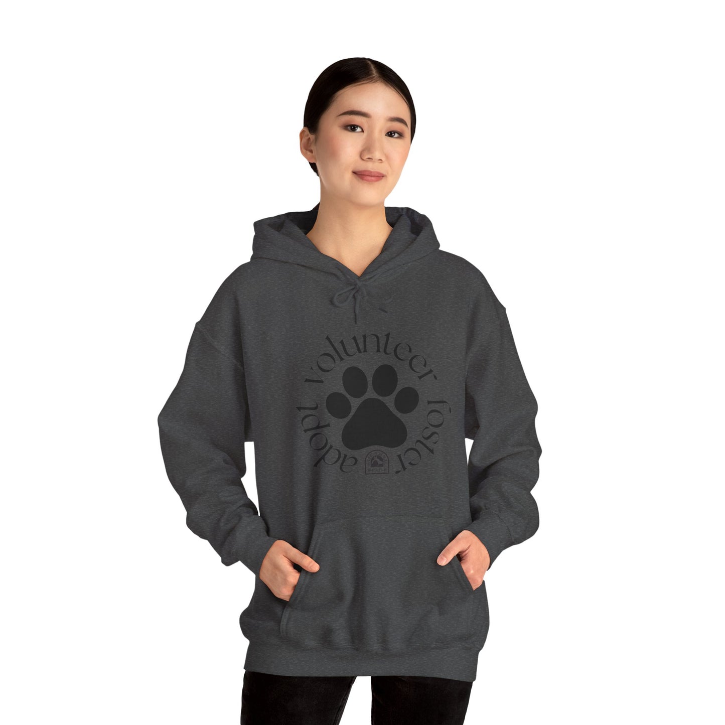 Volunteer, foster, adopt Unisex Heavy Blend™ Hooded Sweatshirt