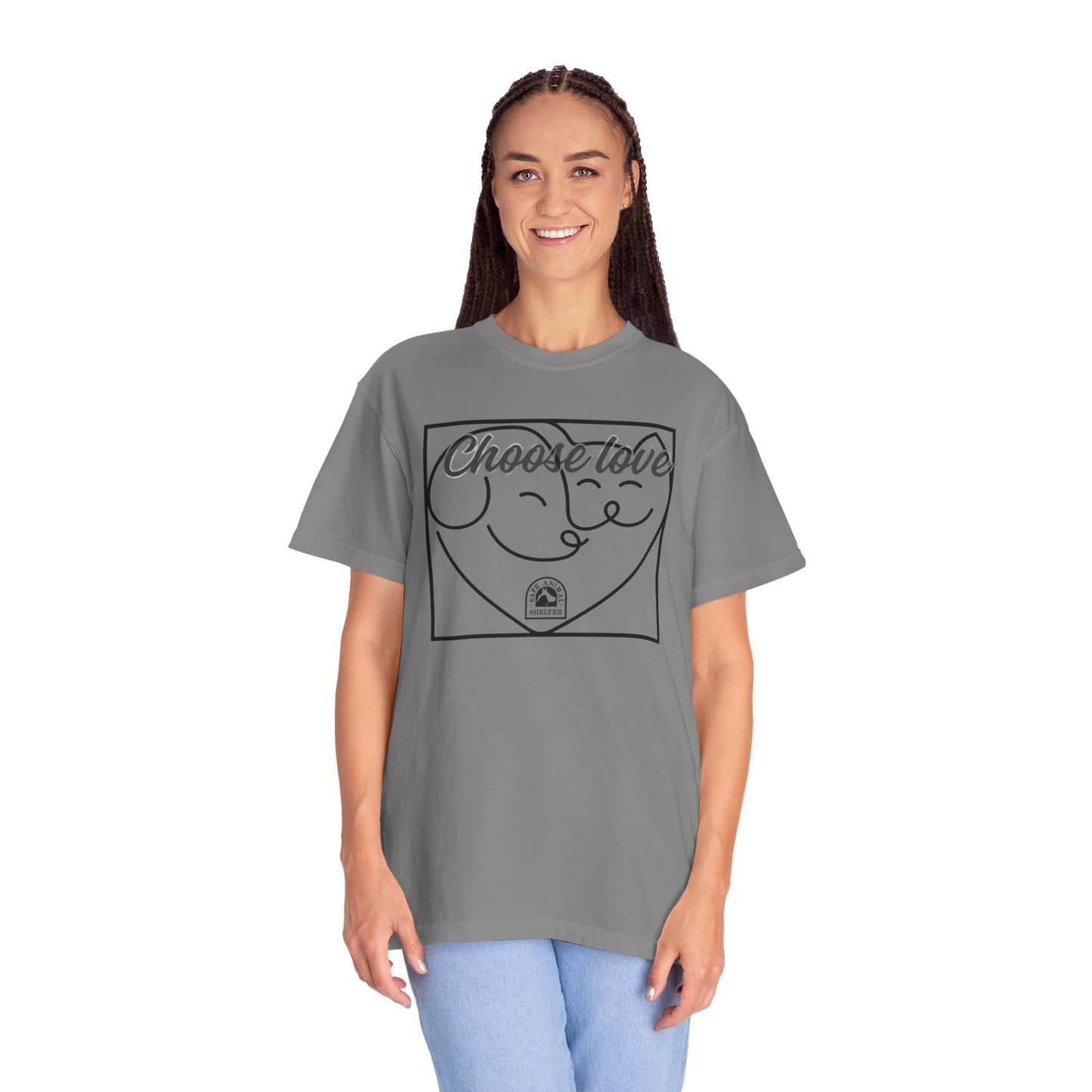 Choose Love Unisex Garment-Dyed T-shirt