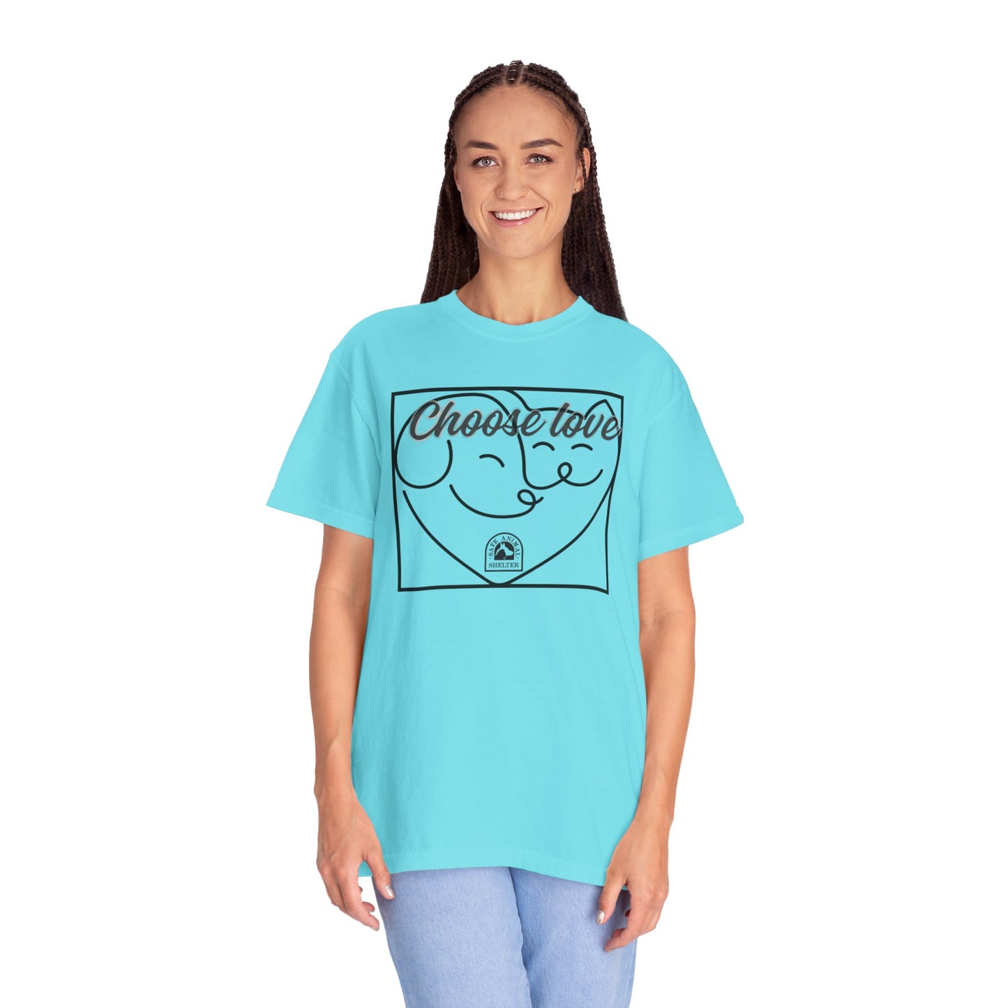 Choose Love Unisex Garment-Dyed T-shirt