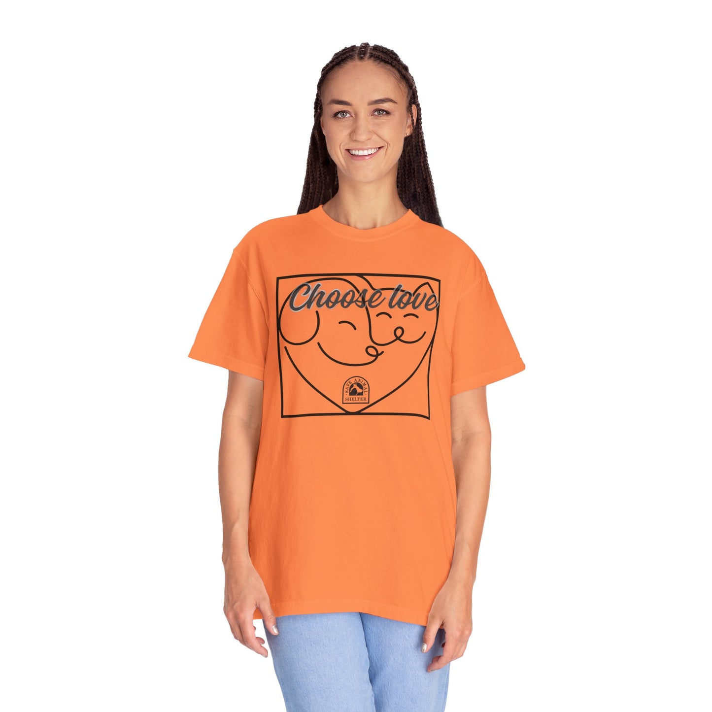 Choose Love Unisex Garment-Dyed T-shirt