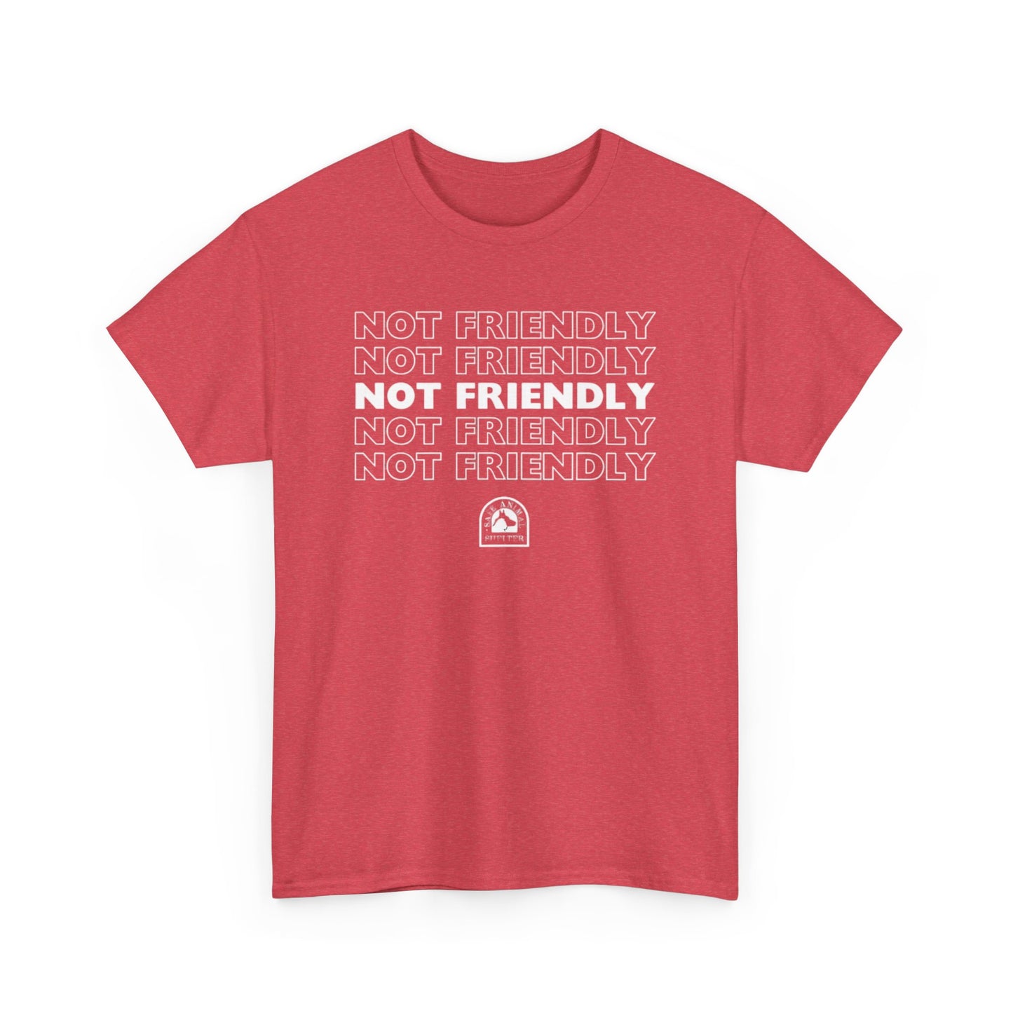 Not Friendly Heavy Cotton Tee