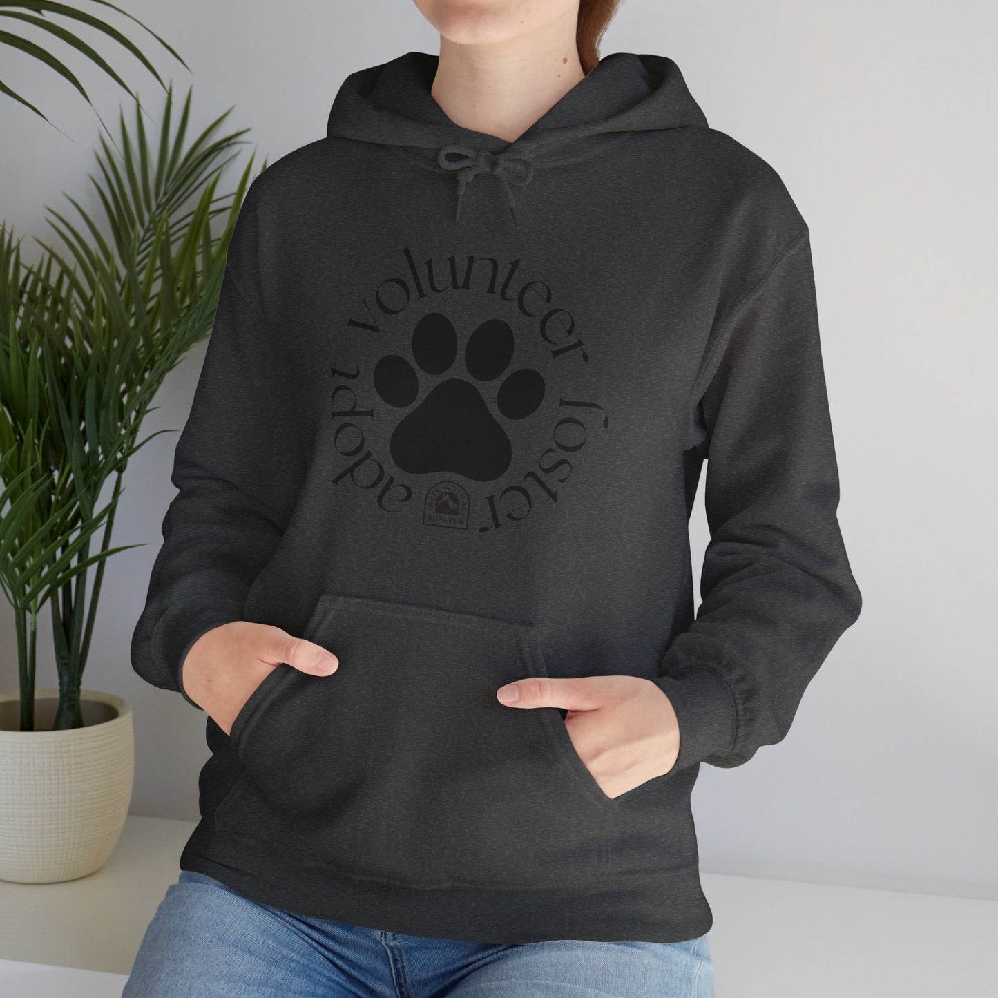 Volunteer, foster, adopt Unisex Heavy Blend™ Hooded Sweatshirt