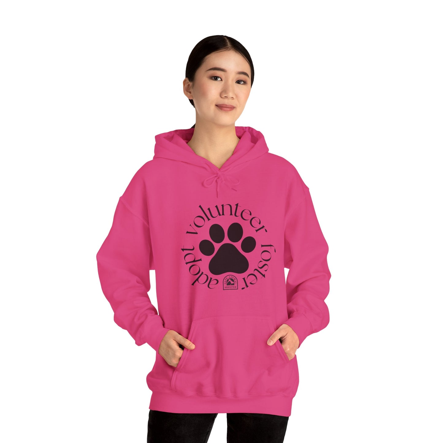 Volunteer, foster, adopt Unisex Heavy Blend™ Hooded Sweatshirt