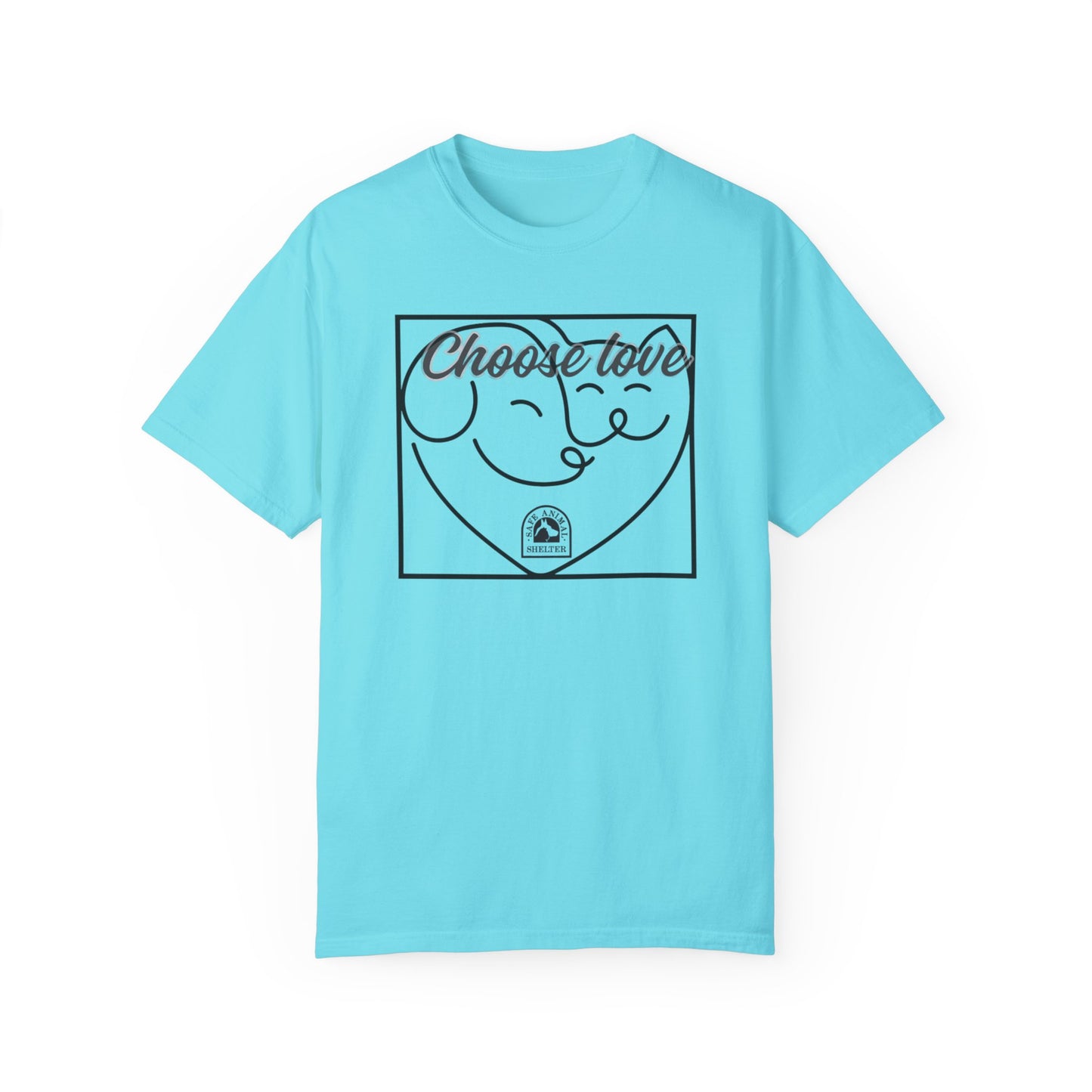 Choose Love Unisex Garment-Dyed T-shirt