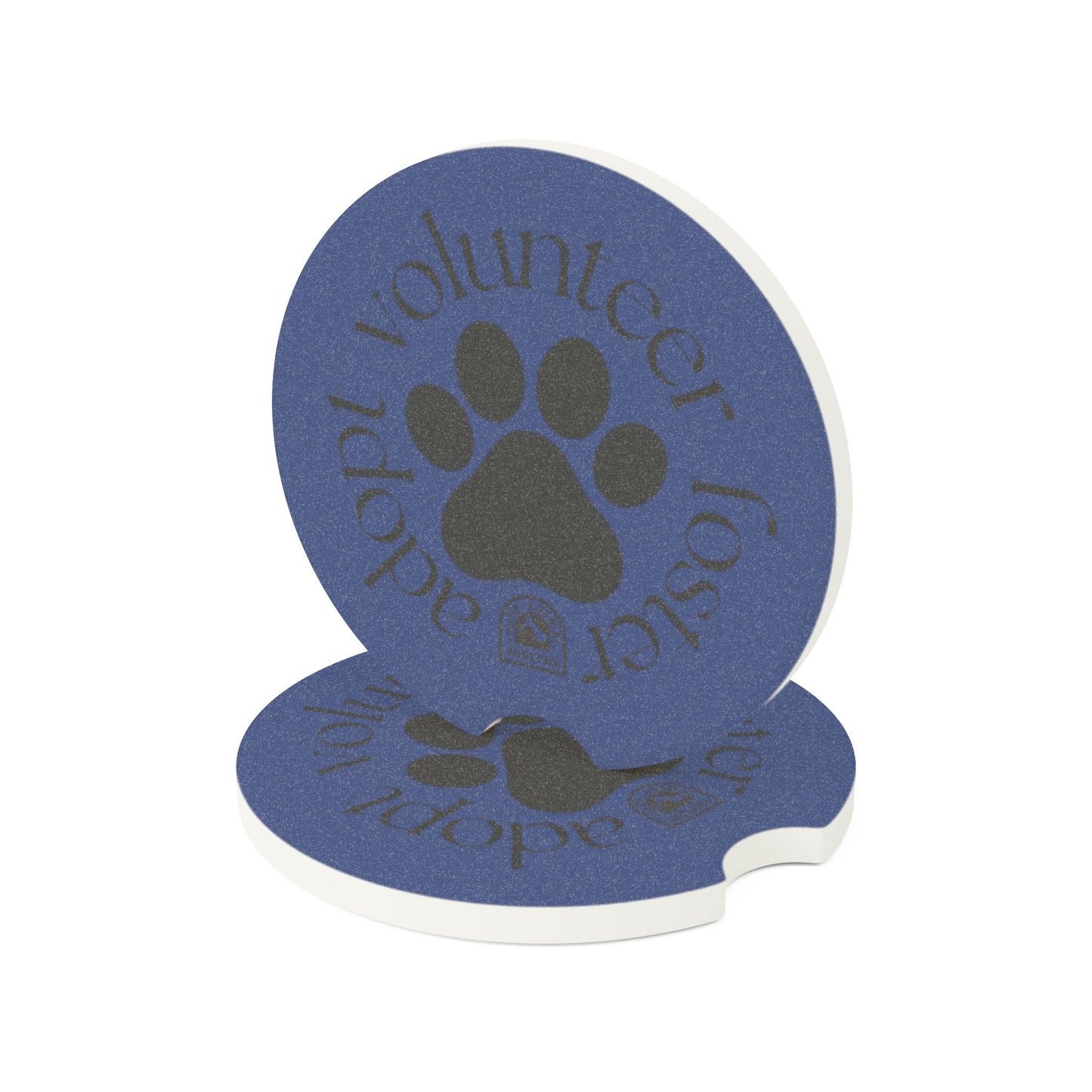 Volunteer, foster, adopt Soapstone Car Coaster