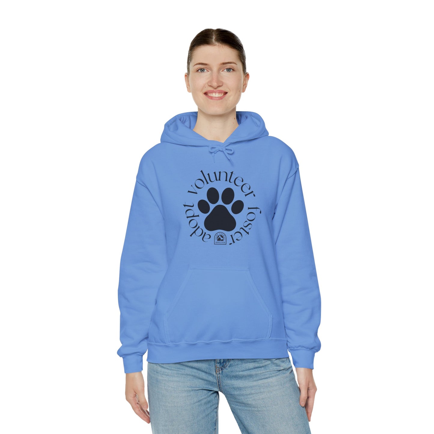 Volunteer, foster, adopt Unisex Heavy Blend™ Hooded Sweatshirt