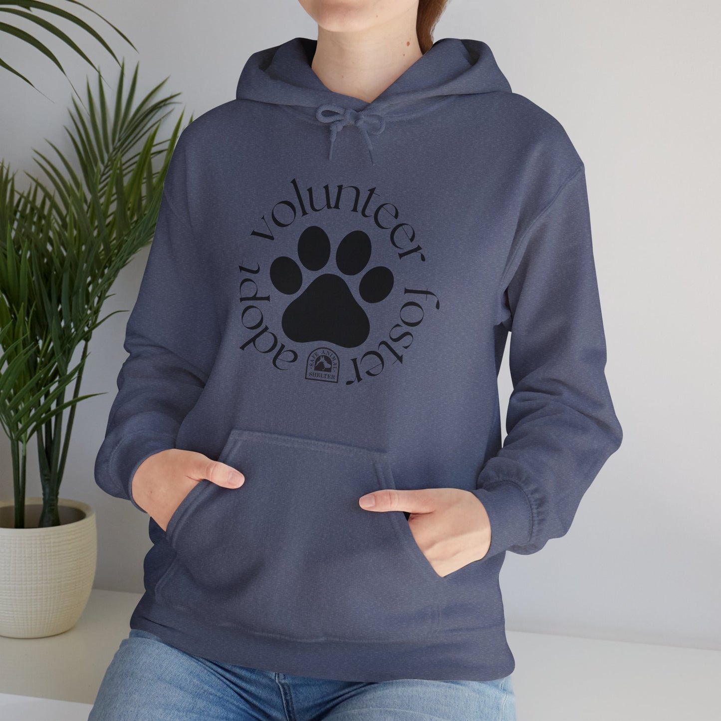 Volunteer, foster, adopt Unisex Heavy Blend™ Hooded Sweatshirt