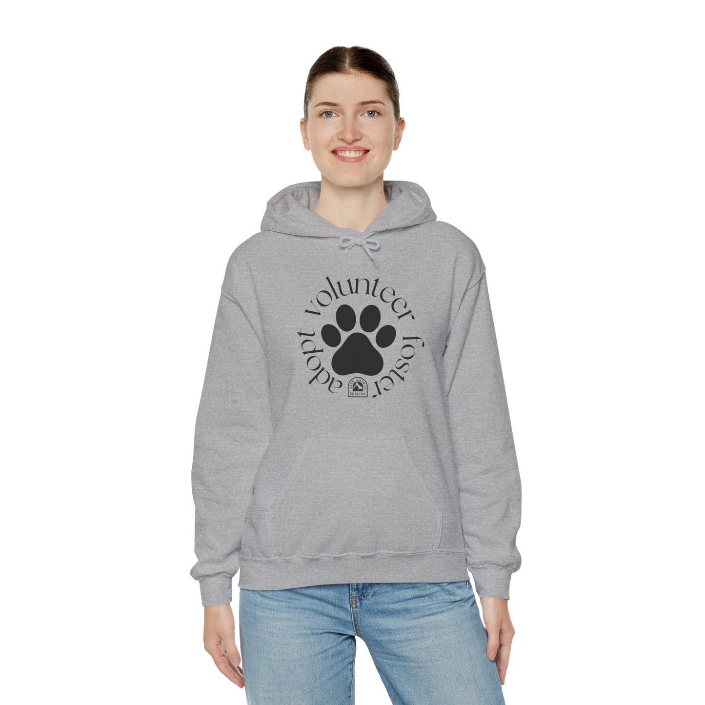 Volunteer, foster, adopt Unisex Heavy Blend™ Hooded Sweatshirt