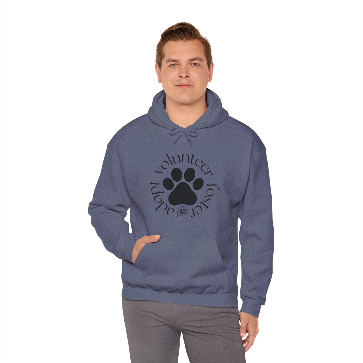 Volunteer, foster, adopt Unisex Heavy Blend™ Hooded Sweatshirt