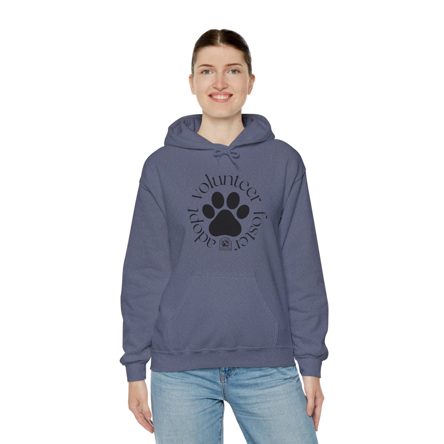 Volunteer, foster, adopt Unisex Heavy Blend™ Hooded Sweatshirt