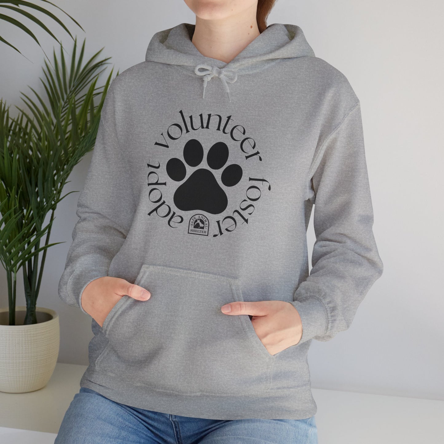 Volunteer, foster, adopt Unisex Heavy Blend™ Hooded Sweatshirt