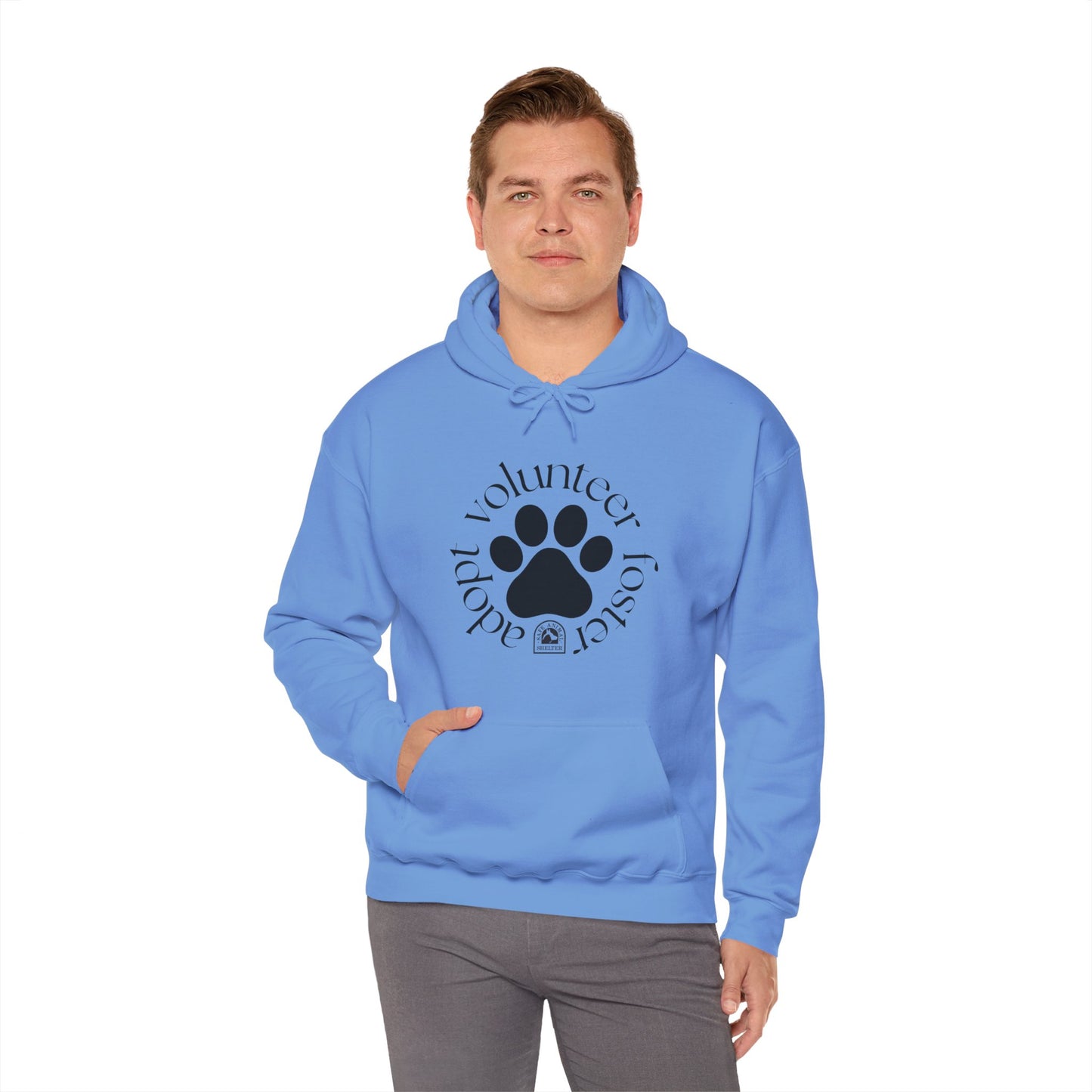 Volunteer, foster, adopt Unisex Heavy Blend™ Hooded Sweatshirt