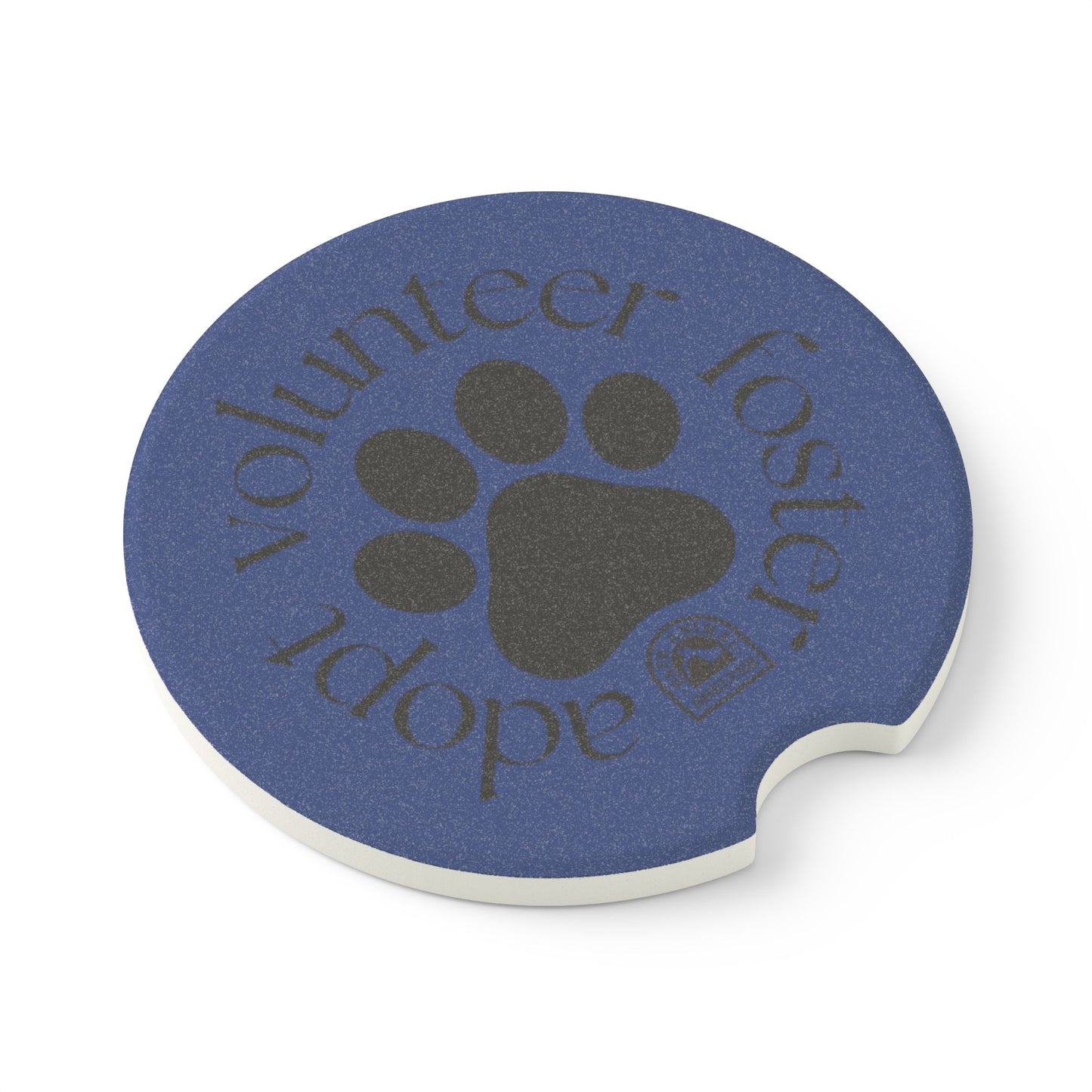 Volunteer, foster, adopt Soapstone Car Coaster