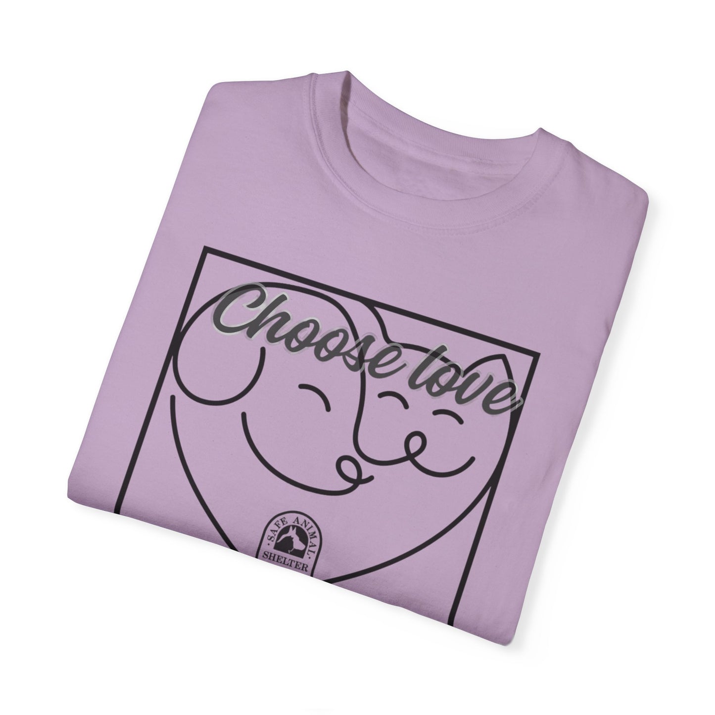 Choose Love Unisex Garment-Dyed T-shirt