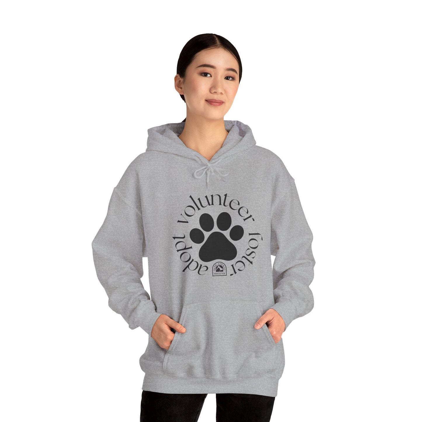 Volunteer, foster, adopt Unisex Heavy Blend™ Hooded Sweatshirt