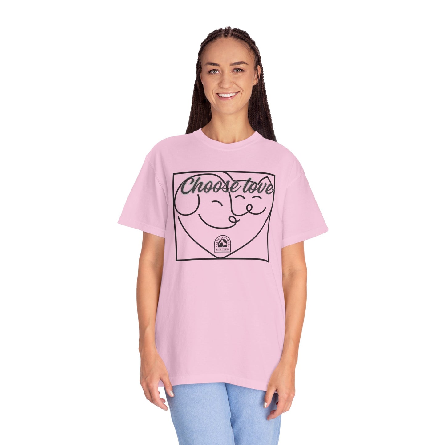 Choose Love Unisex Garment-Dyed T-shirt