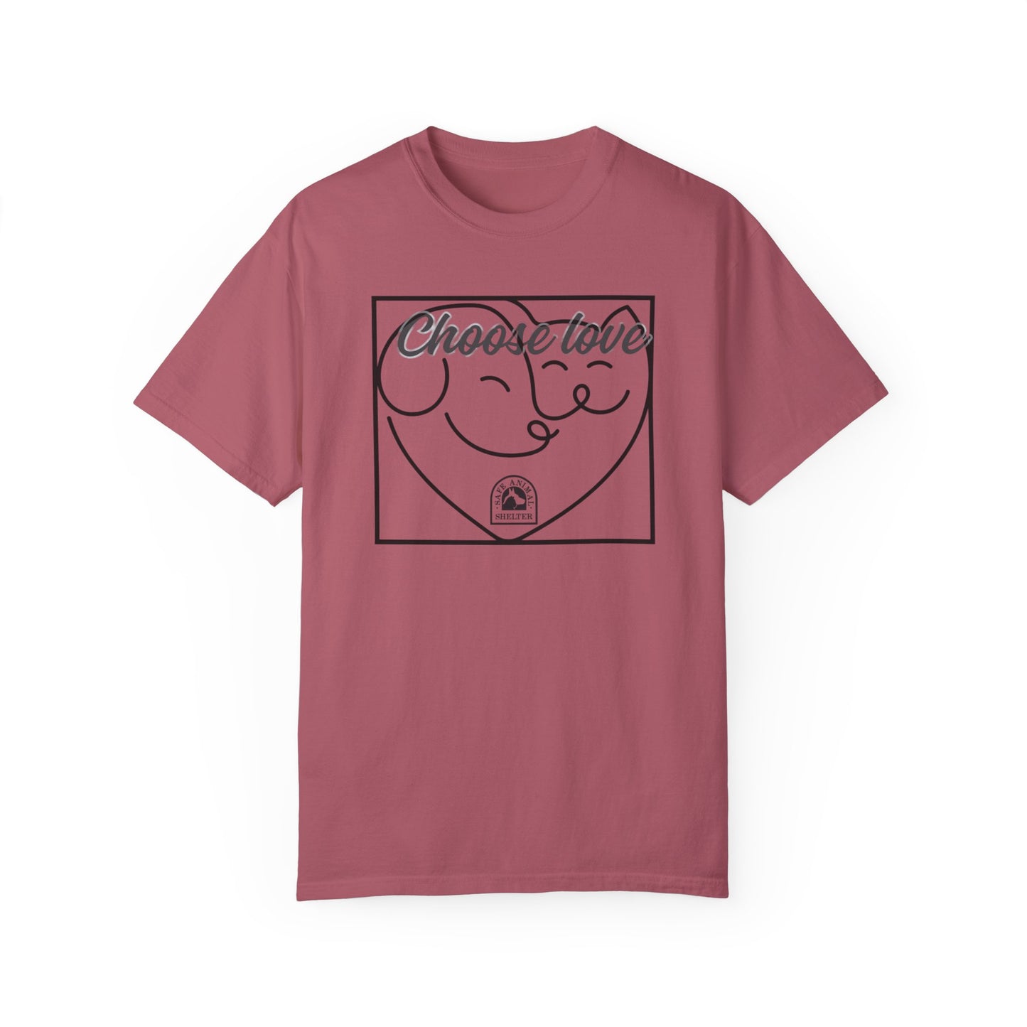 Choose Love Unisex Garment-Dyed T-shirt