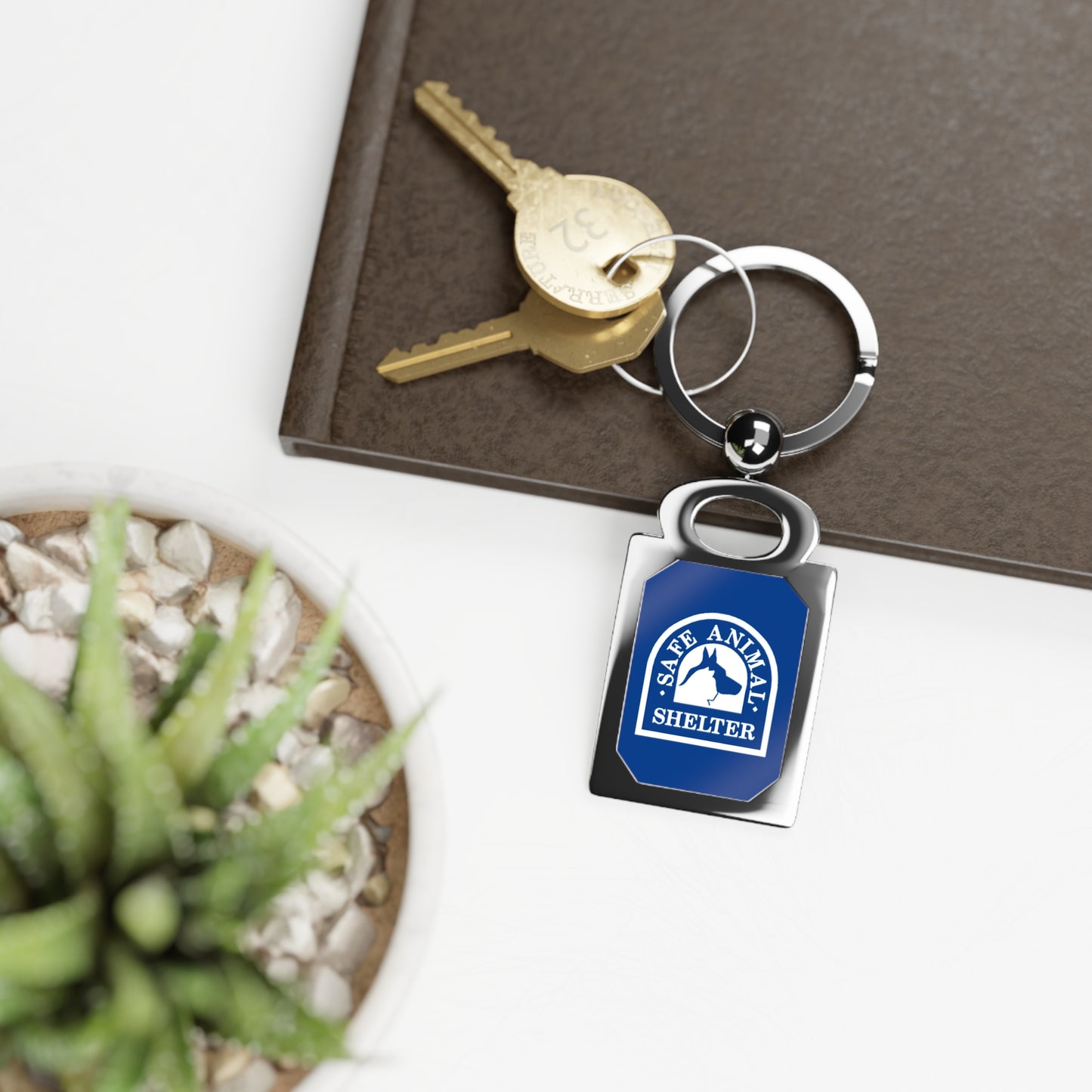 SAS Logo Rectangle Photo Keyring