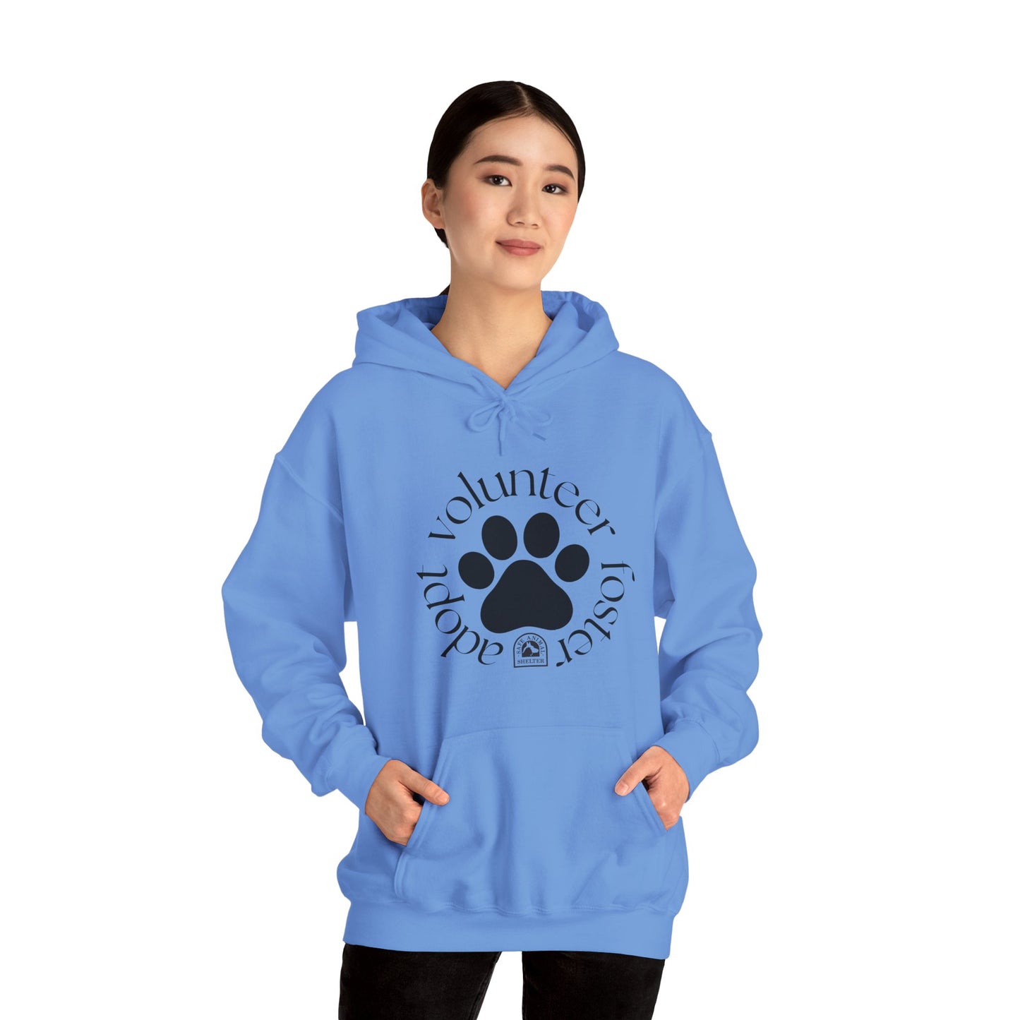 Volunteer, foster, adopt Unisex Heavy Blend™ Hooded Sweatshirt