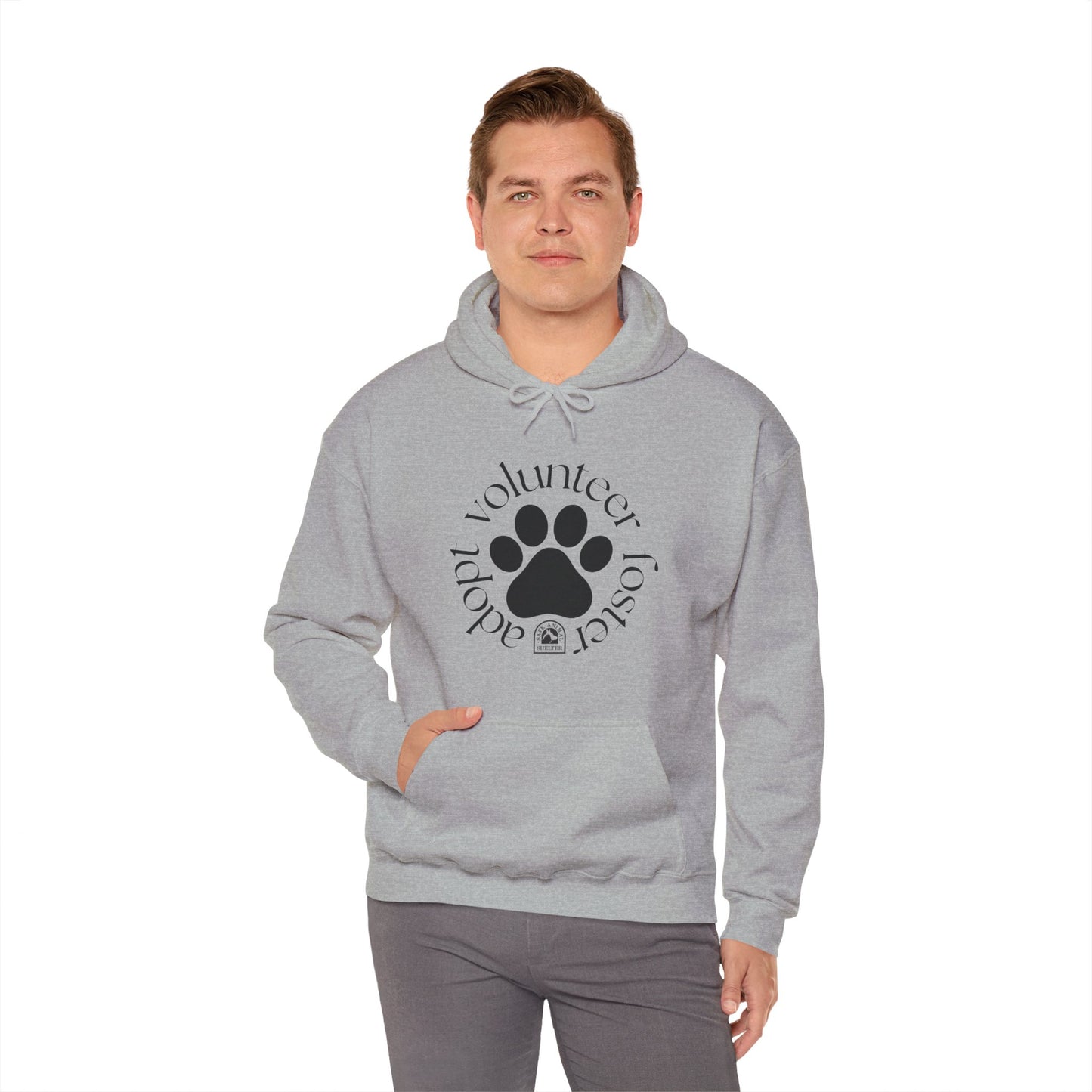 Volunteer, foster, adopt Unisex Heavy Blend™ Hooded Sweatshirt