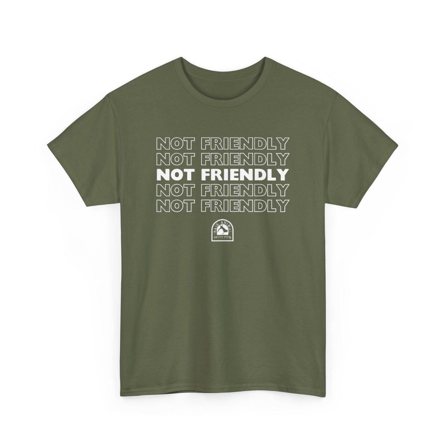 Not Friendly Heavy Cotton Tee