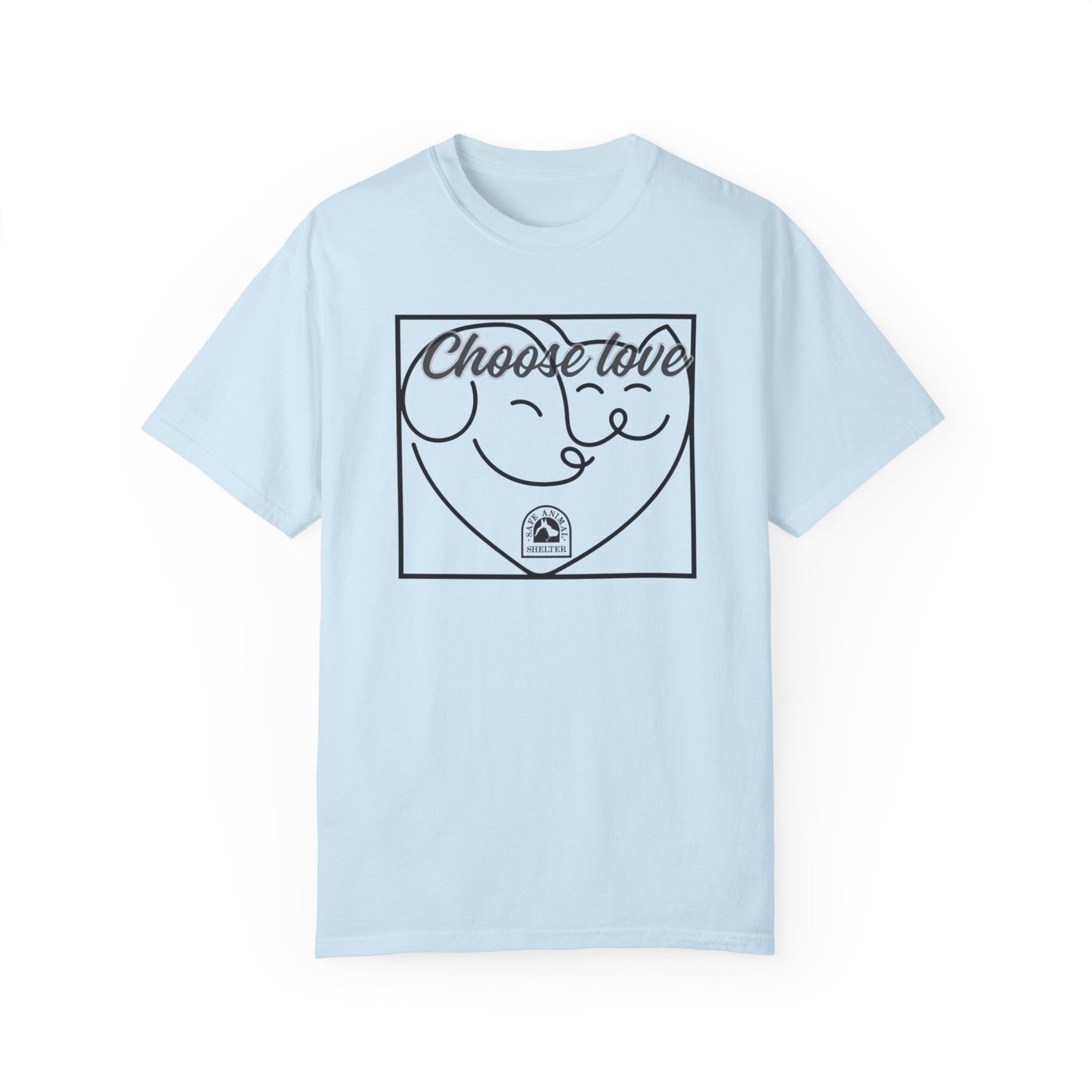 Choose Love Unisex Garment-Dyed T-shirt