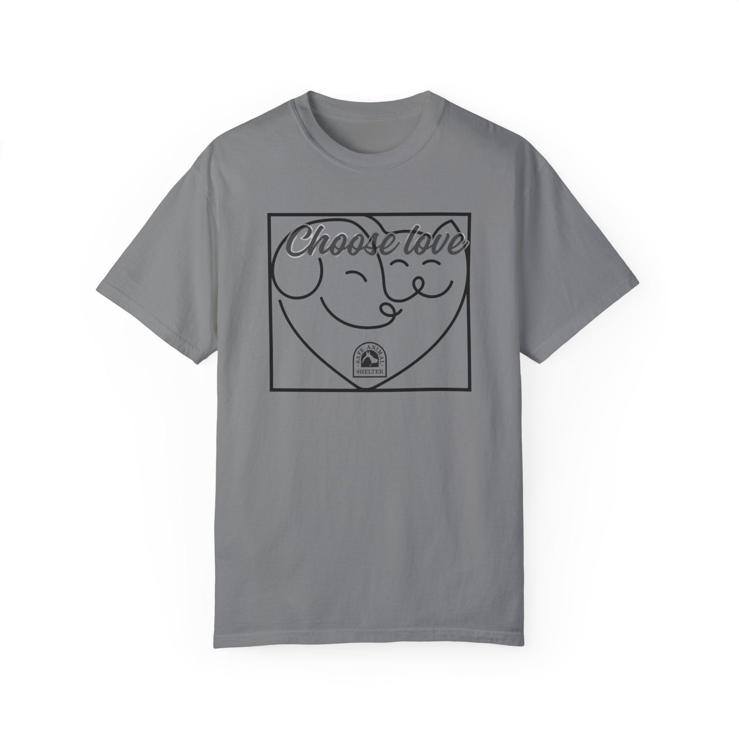 Choose Love Unisex Garment-Dyed T-shirt