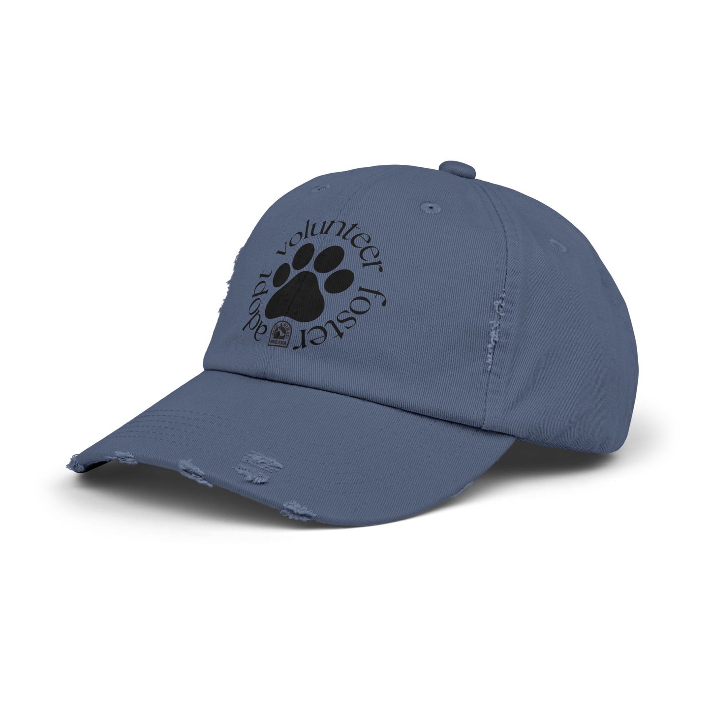 Volunteer, foster, adopt Unisex Distressed Cap