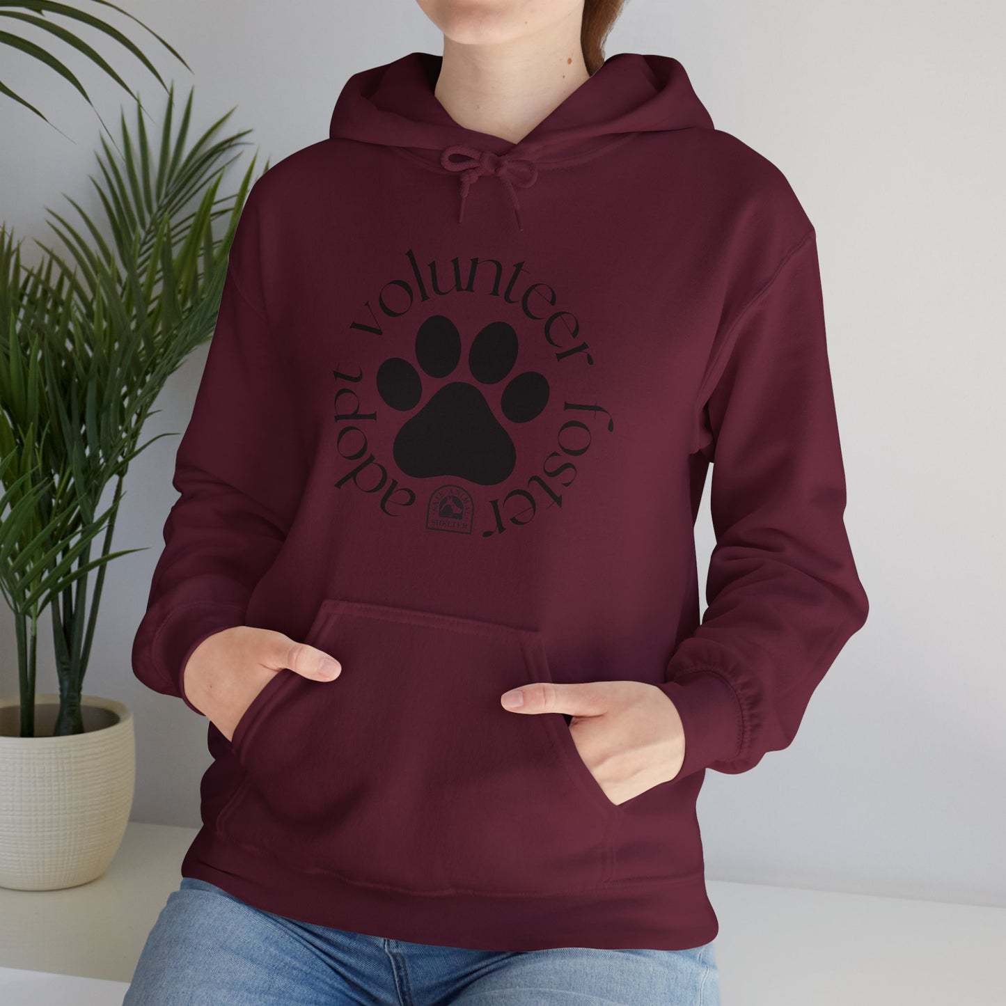 Volunteer, foster, adopt Unisex Heavy Blend™ Hooded Sweatshirt