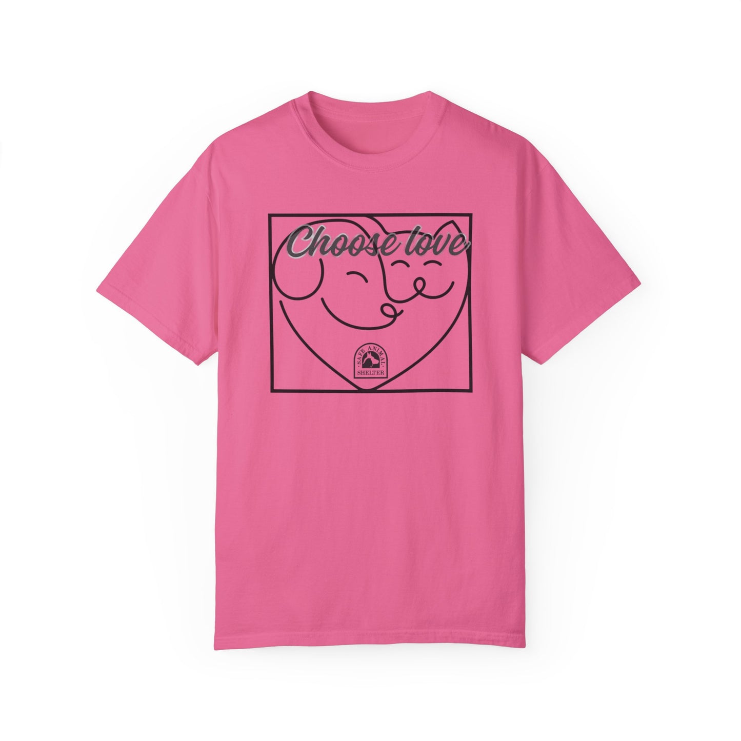 Choose Love Unisex Garment-Dyed T-shirt